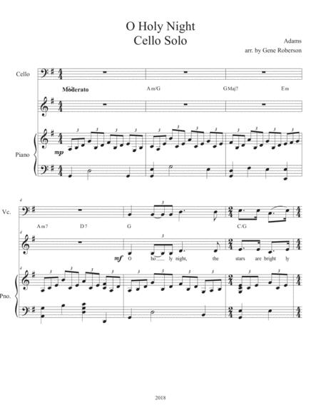O Holy Night Cello Solo Page 2