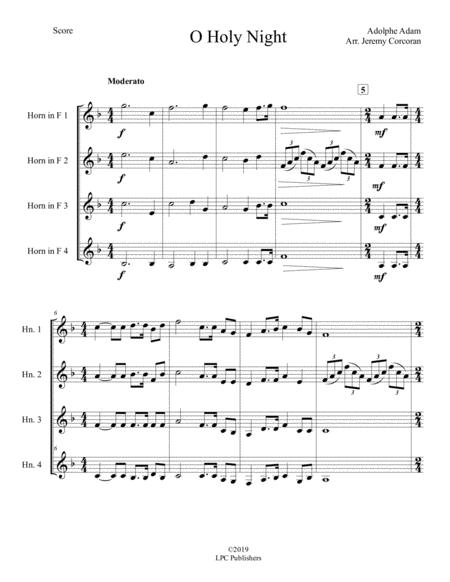 O Holy Night For French Horn Quartet Page 2