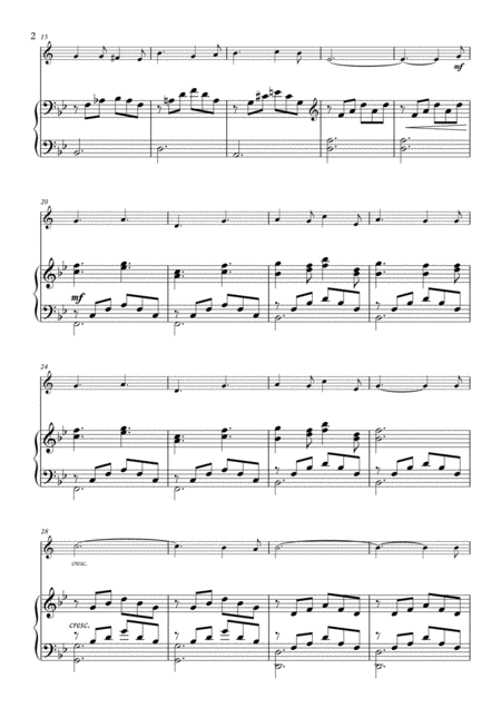 O Holy Night For Solo Trumpet In Bb And Piano Page 2