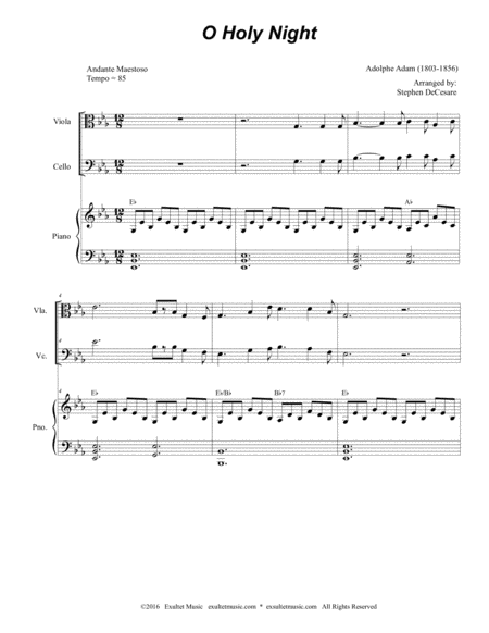 O Holy Night For String Quartet Page 2