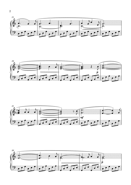 O Holy Night Intermediate Piano Page 2