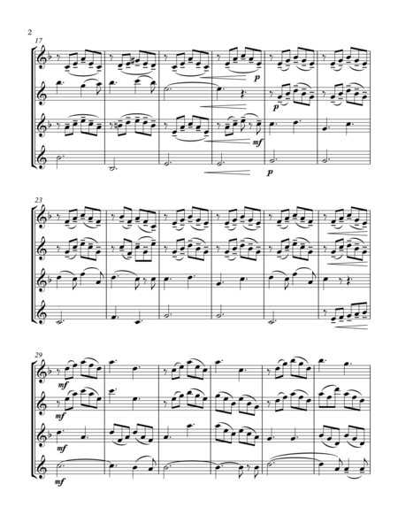 O Holy Night Sax Quartet Page 2