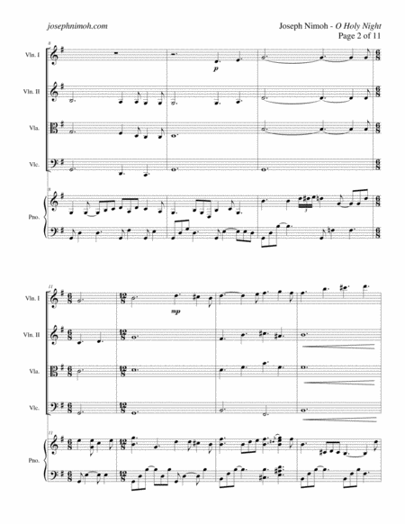 O Holy Night Score Page 2