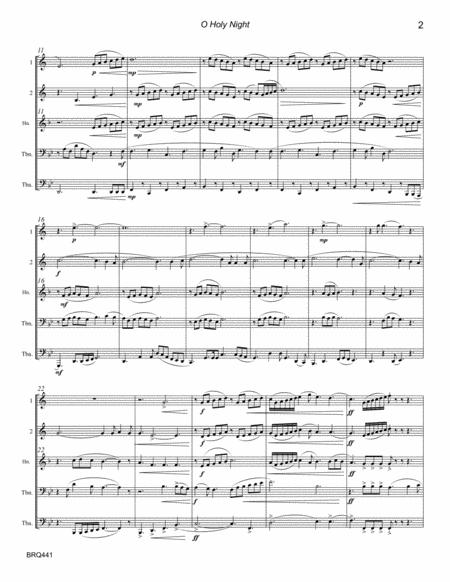 O Holy Night Unaccompanied Brass Quintet Page 2