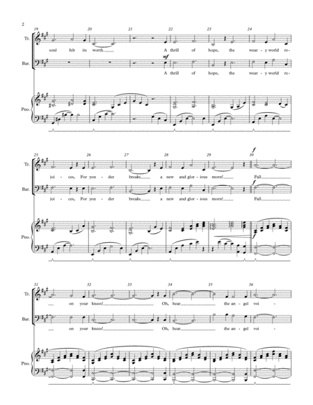 O Holy Night Vocal Duet Piano Page 2