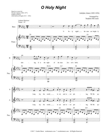 O Holy Night Vocal Trio Sab High Medium Key Page 2