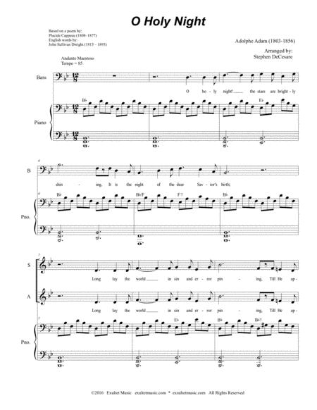 O Holy Night Vocal Trio Sab Medium Low Key Page 2