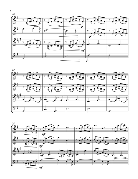 O Holy Night Wind Quartet Page 2