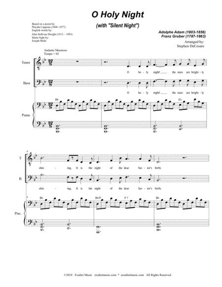 O Holy Night With Silent Night Vocal Quartet Satb Page 2