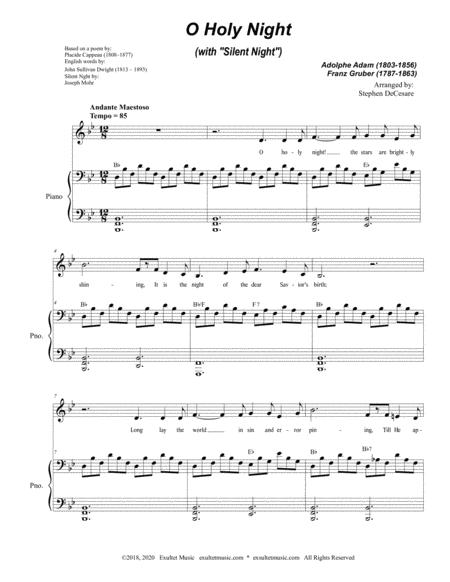 O Holy Night With Silent Night Vocal Solo Page 2