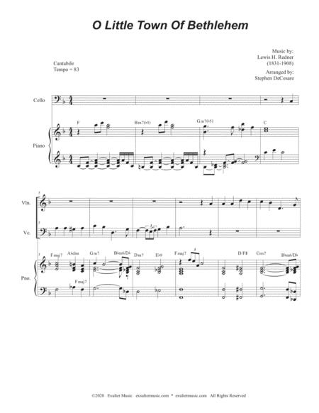 O Little Town Of Bethlehem Duet For Violin And Cello Page 2