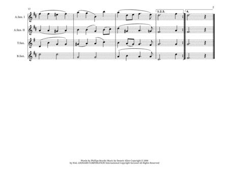 O Little Town Of Bethlehem Sax Quartet Page 2