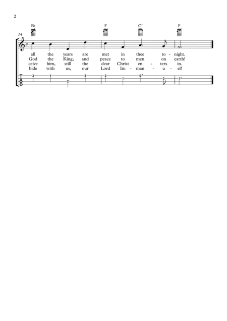 O Little Town Of Bethlehem St Louis For Ukulele With Tab Page 2