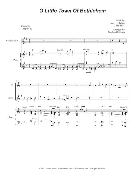 O Little Town Of Bethlehem Woodwind Quartet And Piano Page 2