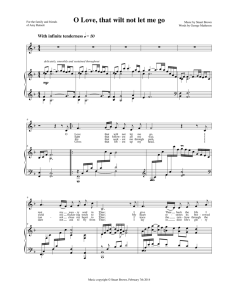 O Love That Wilt Not Let Me Go Church Songbook Version Page 2