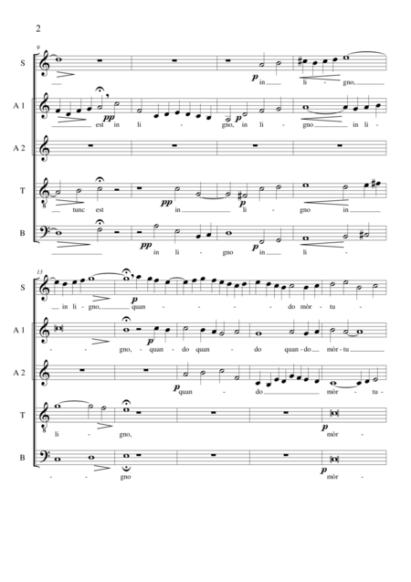 O Magnum Pietatis For Choir Saatb A Cappella Page 2