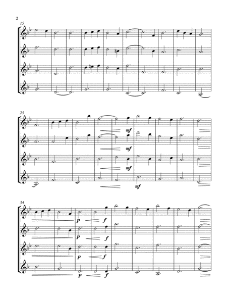 O Mio Babbino Caro Sax Quartet Page 2