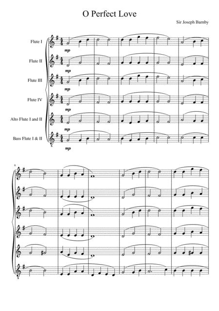 O Perfect Love Flute Choir Page 2