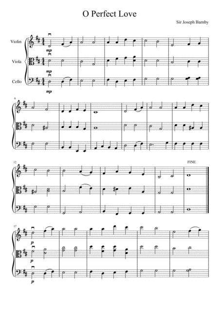 O Perfect Love String Trio Page 2