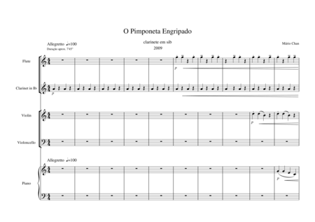O Pimponeta Engripado Music For Ensemble About A Children Theme Page 2