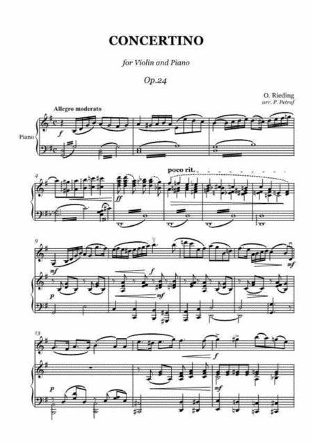 O Rieding Concertino Op 24 For Violin And Piano Page 2