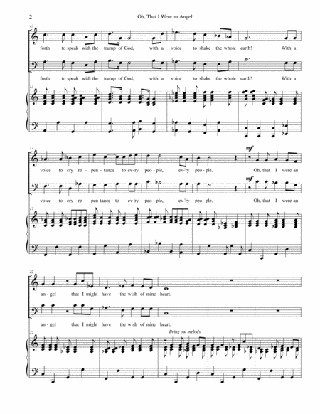 O That Were An Angel Sacred Duet For Soprano And Baritone Page 2