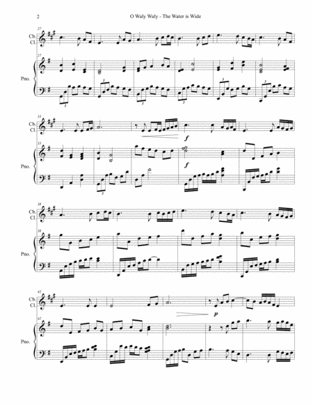 O Waly Waly For Contrabass Clarinet And Piano Page 2