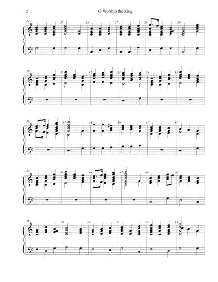 O Worship The King For Handbell Or Chimes Page 2