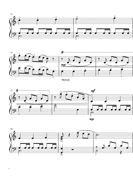 O Worship The King Intermediate Piano Solo Page 2