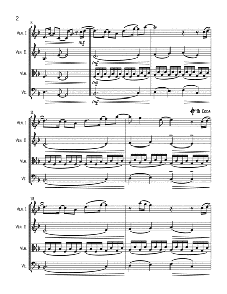 Oblivion Bastille String Quartet Page 2
