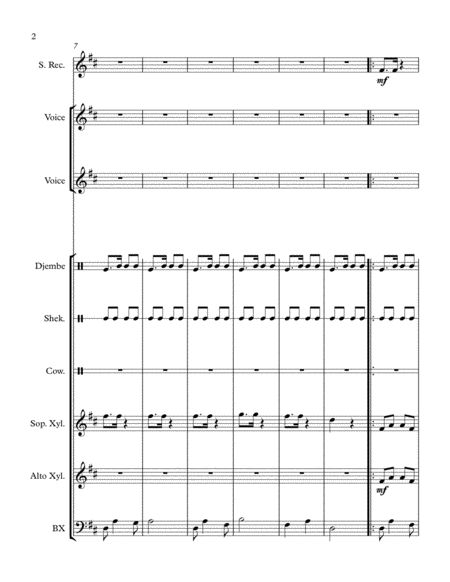 Obwisana For Orff Ensemble Page 2