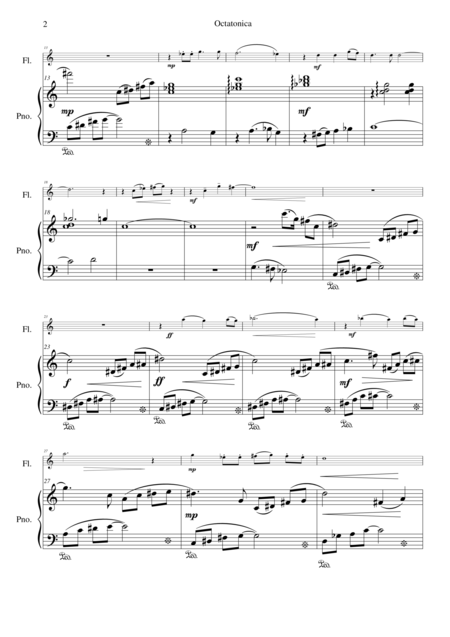 Octatonica For Flute And Piano Page 2