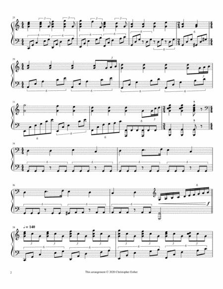 Ode To Joy Advanced Piano Page 2