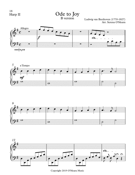 Ode To Joy B Version Harp Ii Page 2