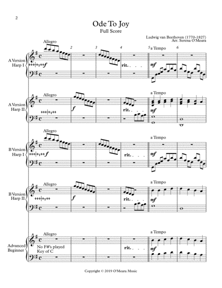 Ode To Joy Conductor Score Page 2