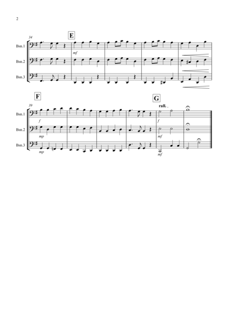 Ode To Joy For Bassoon Trio Page 2