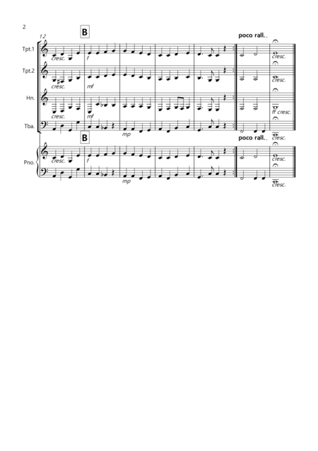 Ode To Joy For Brass Quartet Page 2