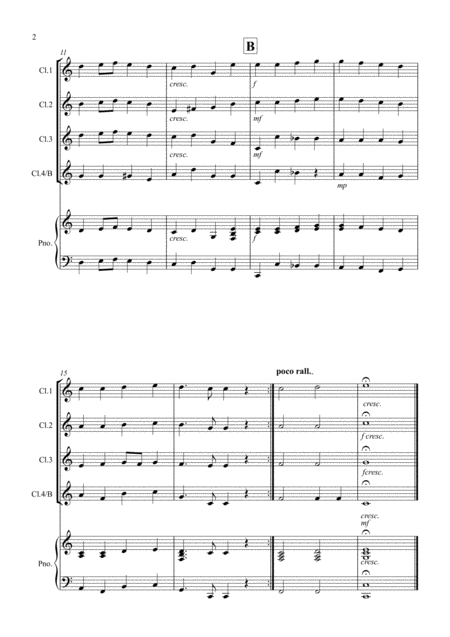 Ode To Joy For Clarinet Quartet Page 2