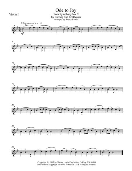 Ode To Joy String Quartet For String Quartet Page 2