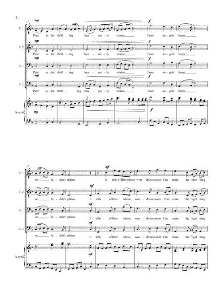 Ode To Music For Mens Chorus Page 2