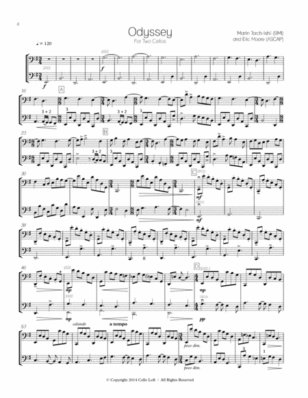 Odyssey For Two Cellos Page 2