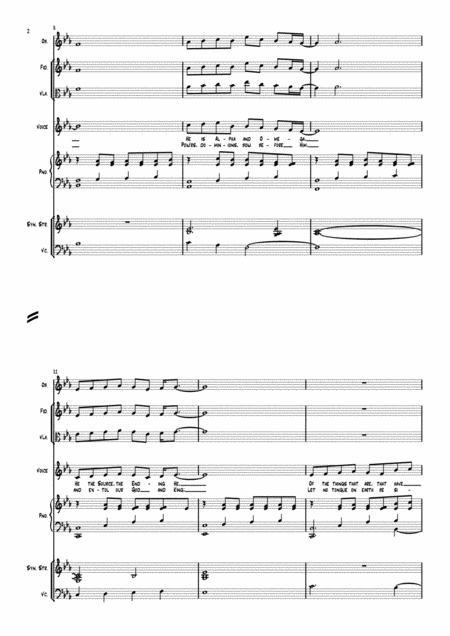 Of The Fathers Love Begotten Directors Score Page 2