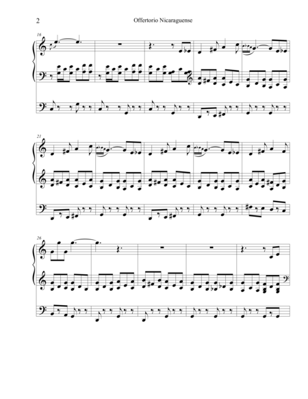 Ofertorio Nicareguense Arranged For Organ Page 2