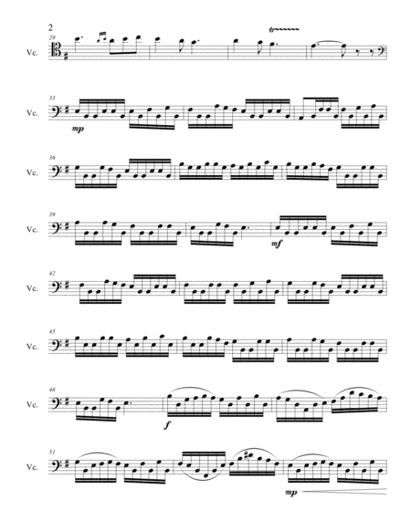 Oh The Deep Deep Love Of Jesus For Cello Solo Page 2