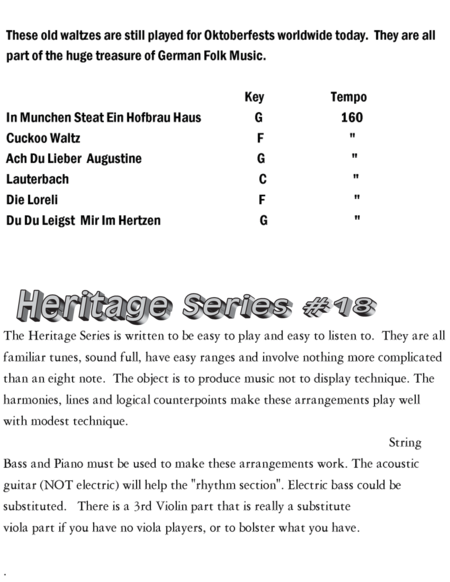 Oktoberfest Waltz Medley String Orchestra Heritage Series 18 Page 2