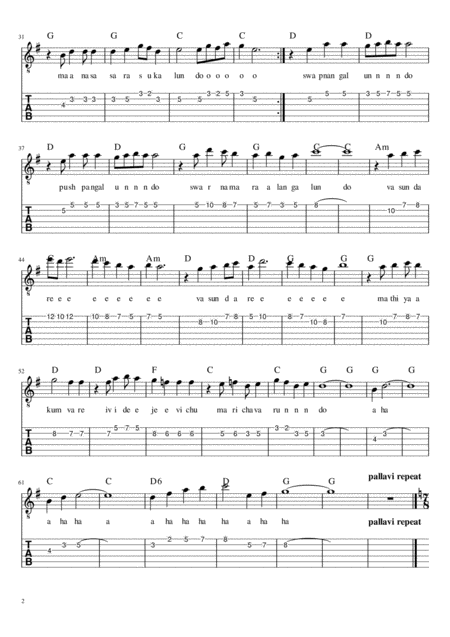 Old Malayalam Songs Sheet Music With Tabs Chords And Lyrics Page 2