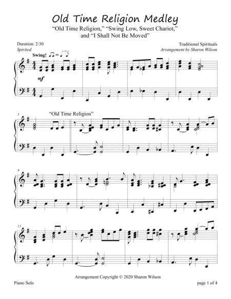 Old Time Religion Medley Intermediate Piano Solo Page 2