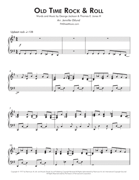 Old Time Rock Roll Intermediate Piano Page 2