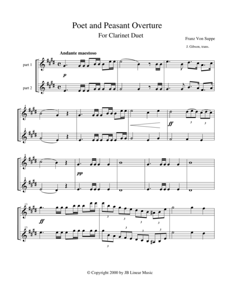 Old War Horses Book For Clarinet Duet Page 2