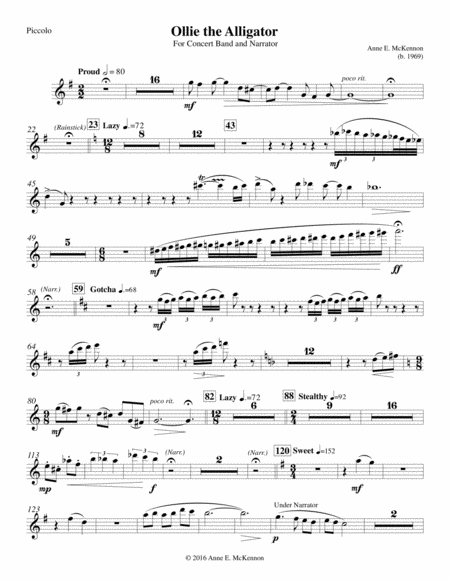 Ollie The Alligator Concert Band Parts Only Page 2